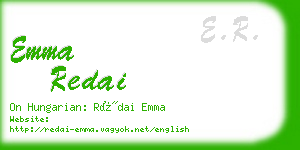 emma redai business card